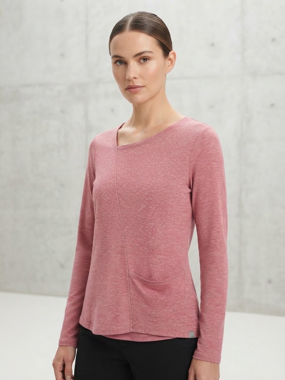 Horny Toad (Toad & Co) Women’s Long-Sleeve Asymmetric Pocket Top - Dusty Rose